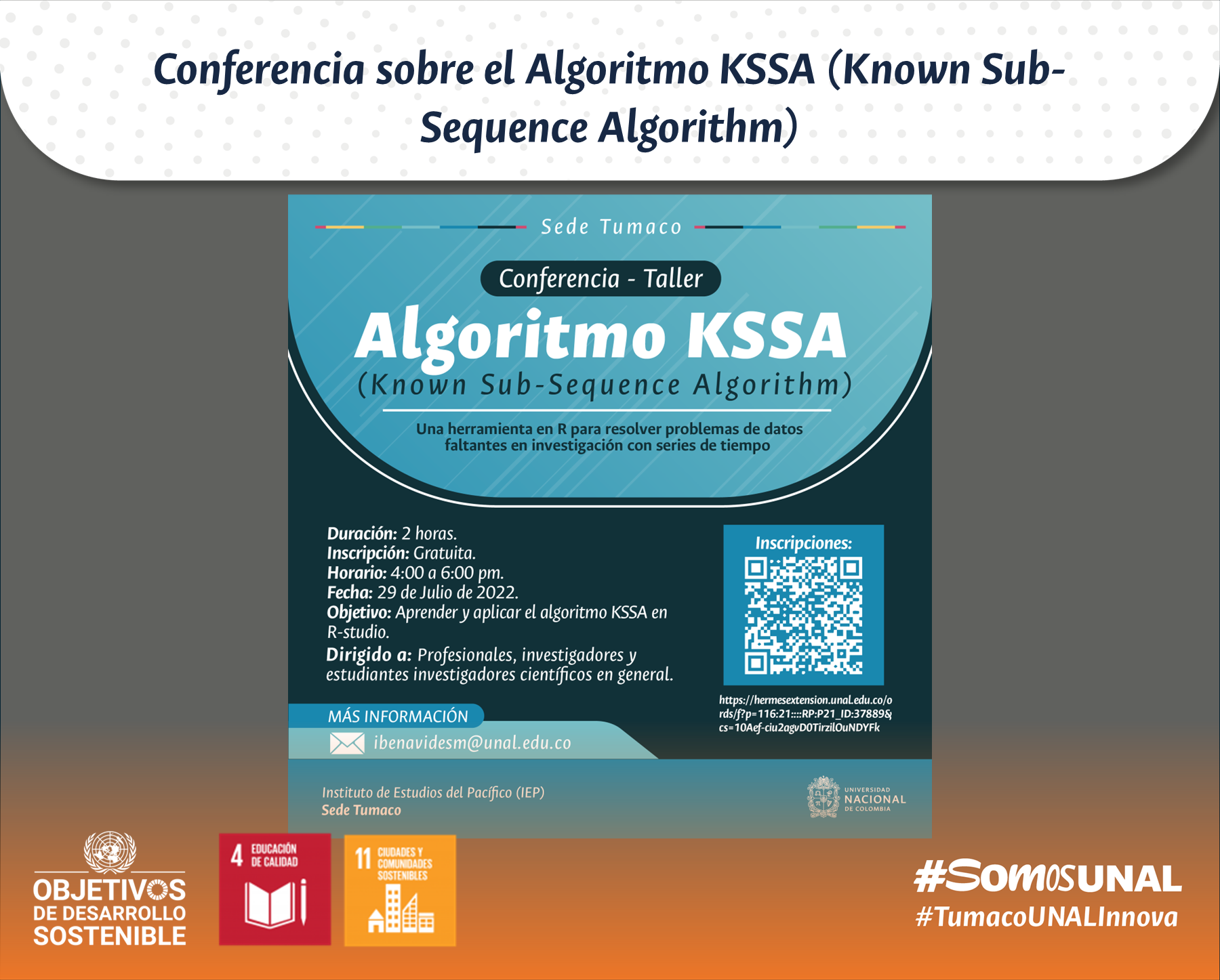 Conferencia sobre el Algoritmo KSSA (Known Sub-Sequence Algorithm)